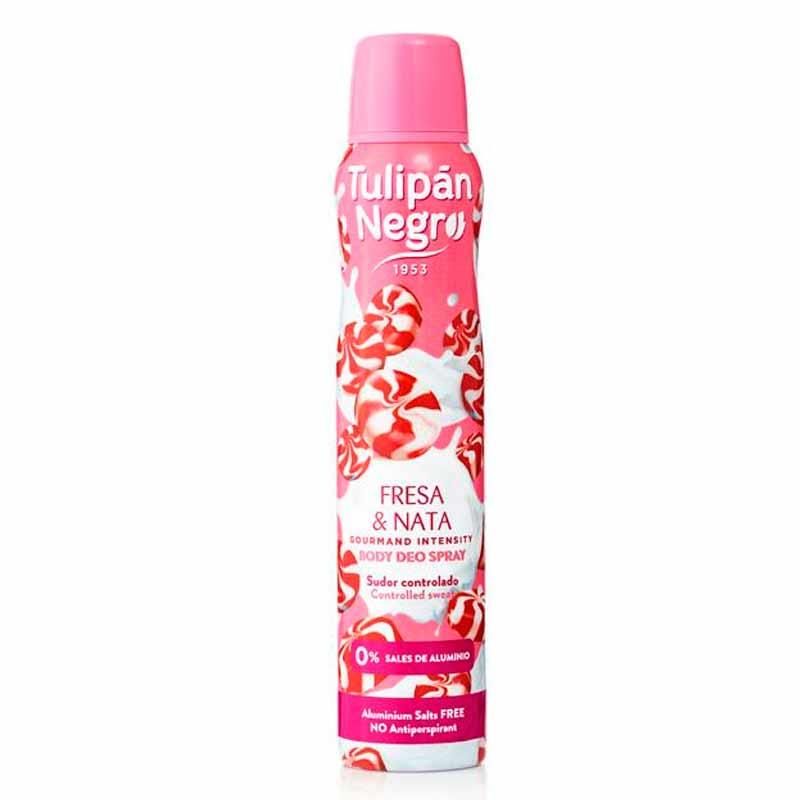 TULIPAN NEGRO  DEODORANT SPRAY 200ML FRAGOLA E PANNA