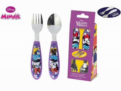 POSATE 2PZ METALLO MINNIE