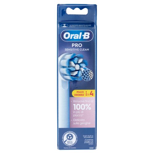 ORAL B TESTINE RICAMBIO PZ4 PRO SENSITIVE CLEAN BIANCO
