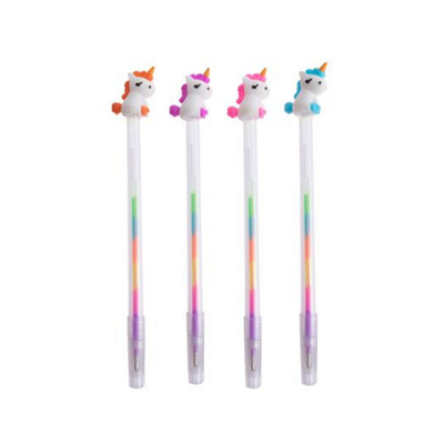 PENNA A SFERA UNICORN GEL RAIMBOW
