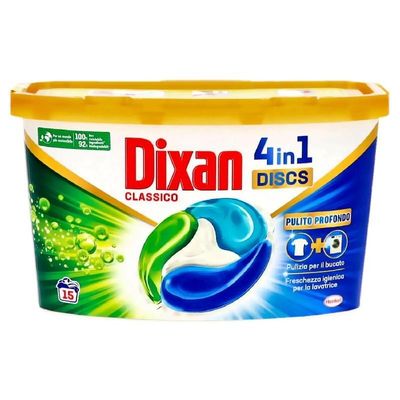DIXAN LAVATR CAPS DISCS 15 4IN1 CLASSIC