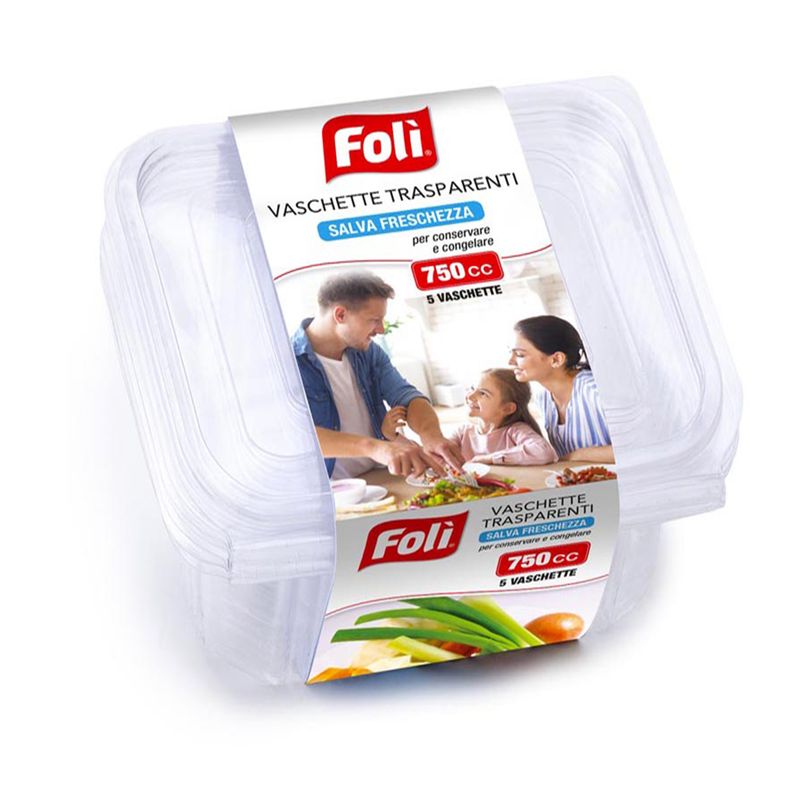 FOLI&#39;CONT.PACK SALVAFRESC.750CC 5PZ RETT.