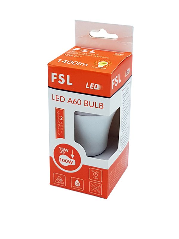 LAMPADINA LED 15W E27 3000K