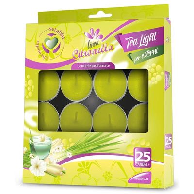 TEALIGHTS CITRONELLA 25PZ