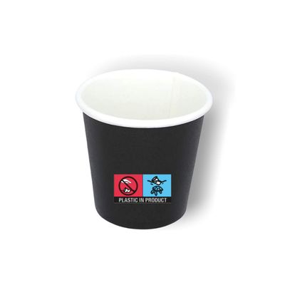 BICCHIERI CAFFE BIO 50PZ 75ML NERI
