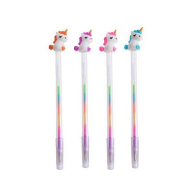 PENNA A SFERA UNICORN GEL RAIMBOW