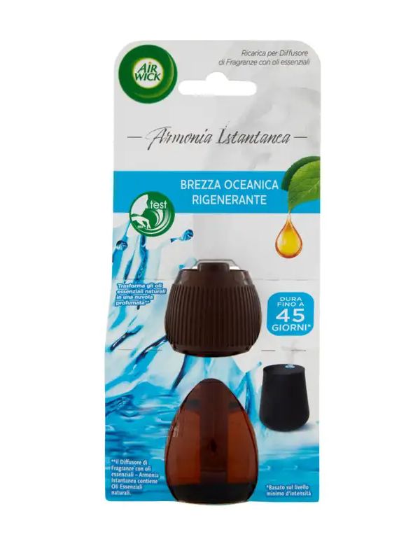 AIRWICK DIFFUSORE DI OLII ESSENZIALI BREZZA OCEANICA RICARIC