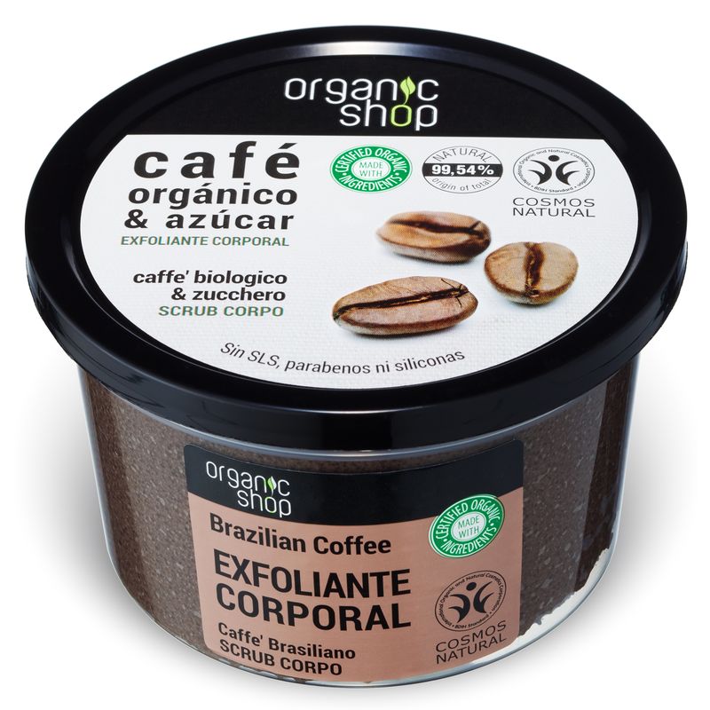 ORGANIC SCRUB CORPO/ESF. 250ML CAFE&#39;