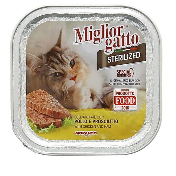 MIGLIOR GATTO STERIL.100GR POLLO PROSCIU
