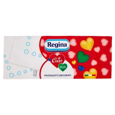 REGINA DI CUORI FAZZOLETTI 10X9