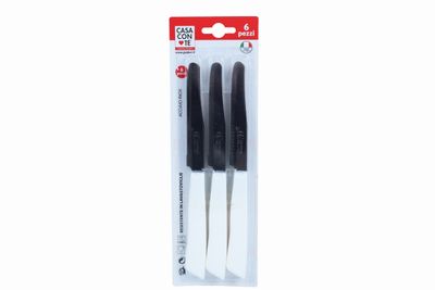 CONF 6 COLTELLI TAVOLA CM11 BIANCO