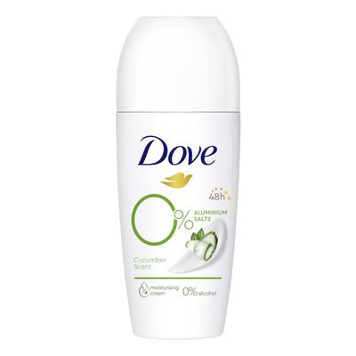 DOVE DEO ROLL-ON 50ML GO FRESH CUCUMBER 0%