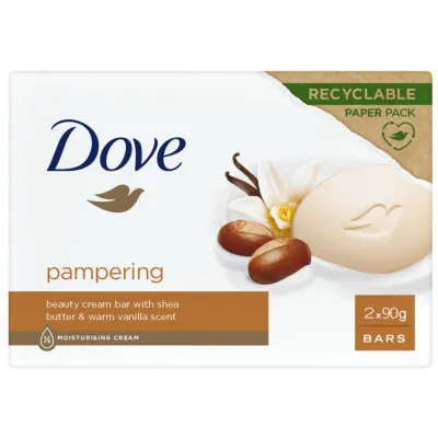 DOVE SAPONETTA 90GRX2 KARITE&#39;eVANIGLIA