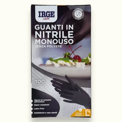GUANTI NOTRILE PZ100 NERI TAGLIA M