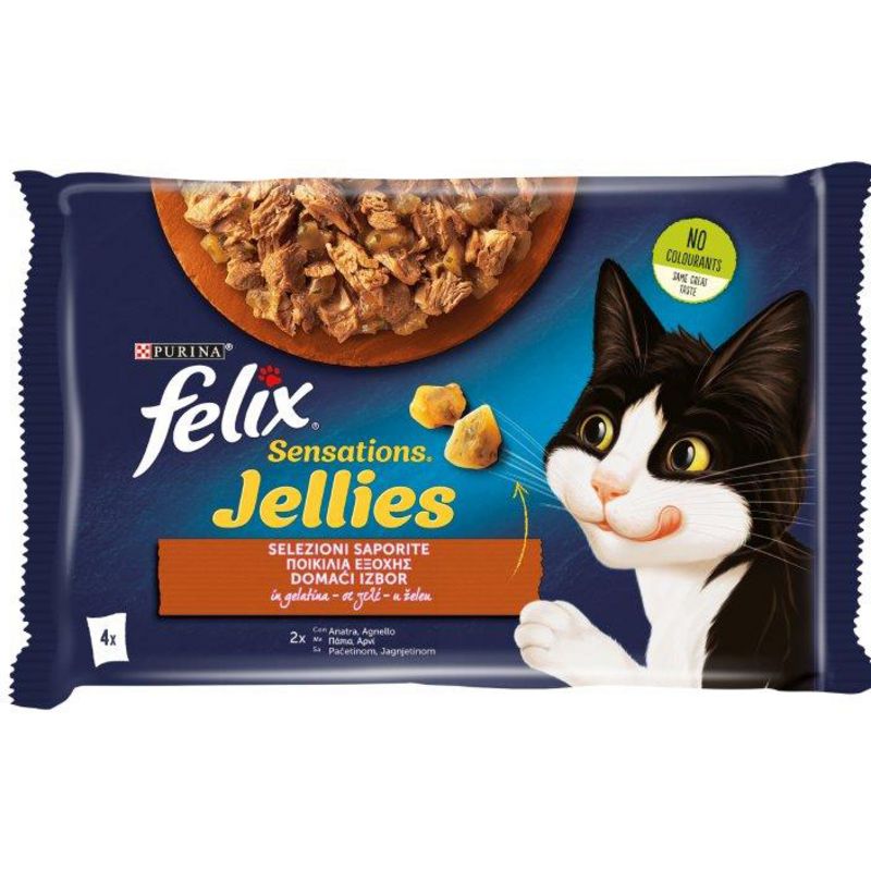 FELIX JELLIES ANATRA AGNELLO 4X85GR
