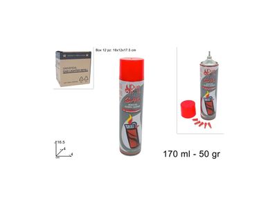 BOMBOLA GAS PER ACCENDINI ML170