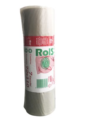 SACCHI NETTEZZA 72X110 AMBRATO 7 PZ