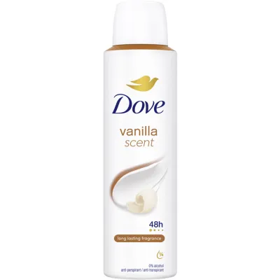 DOVE DEO SPRAY 150 ML VANILLA SCENT