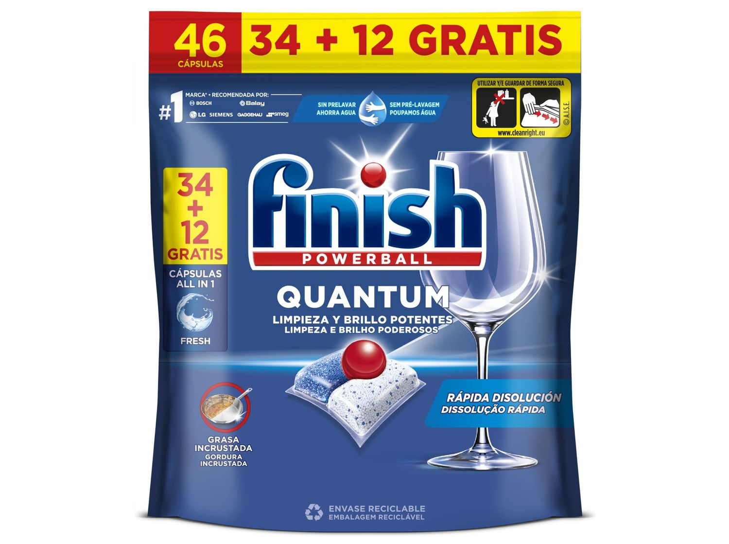 FINISH QUANTUM POWERBALL 46 TABS REGULAR