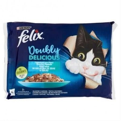 FELIX DOUBLY DELICIOUS 4*85GR SALMONE