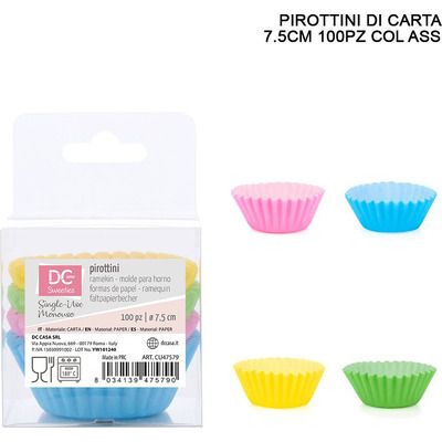 PIROTTINO CARTA 100PZ 7.5CM