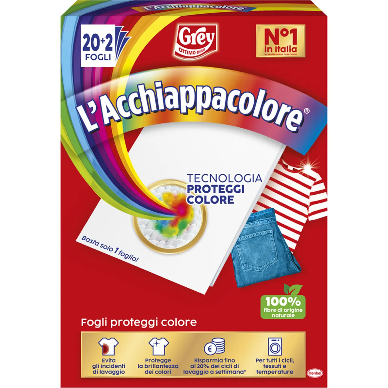 L&#39;ACCHIAPPACOLORE PROT.COLORE 20+2 FOGLI