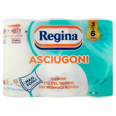REGINA ASCIUGONI 3 ROTOLI DECORATI