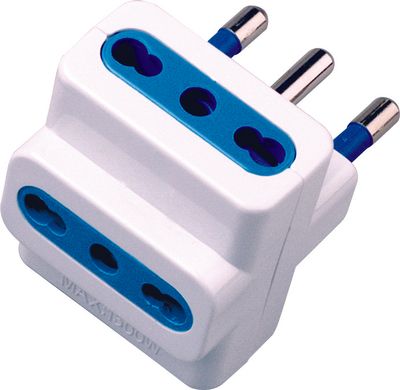 ADATTATORE TRIPLO BIPASSO 10/16A