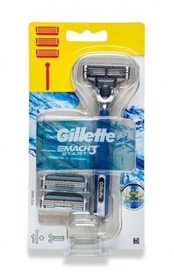 GILLETTE MACH3 START MANICO+3RICAMBI