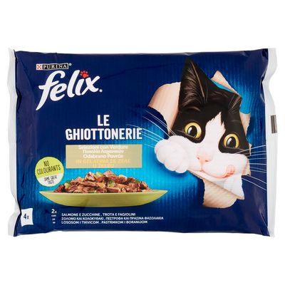 FELIX GHIOTTONERIE 4X85GR SALMONE TROTA