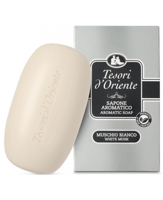 TESORI D&#39;ORIENTE SAPONE 125GR MUSCHIO BIANCO