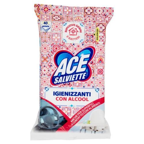 ACE SALVIETTE IGIENIZZANTI C/ALCOOL 40pz