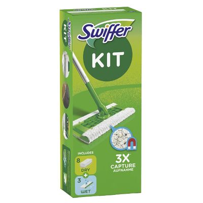SWIFFER KIT+8 PANNI+3 PANNI WET