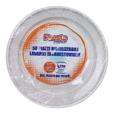 PRESTO PIATTI PIANI RIUTIL. 50PZ
