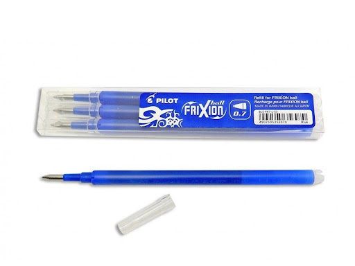 FRIXION PILOT REFIL 3PZ BLU