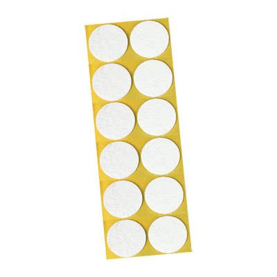 FELTRINI TONDI BIANCO MM40 PZ12