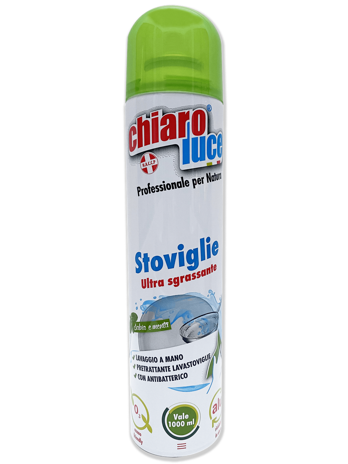 CHIARO LUCE DET.PIATTI CONC.300ML MENTA