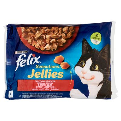 FELIX JELLIES MANZO POLLO 4X85GR