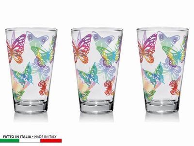 BICCHIERE BIBITA CC310 FARFALLE PZ3