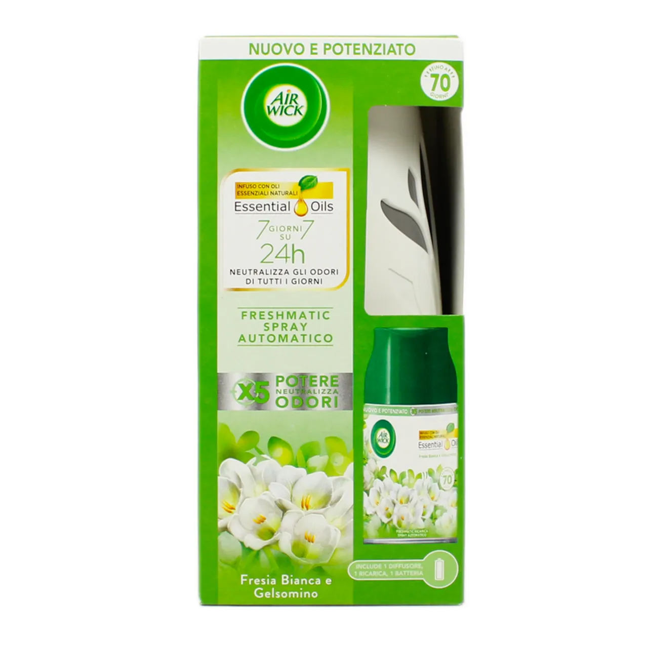 AIR WICK FRESH MATIC COMPLETO FRESIA