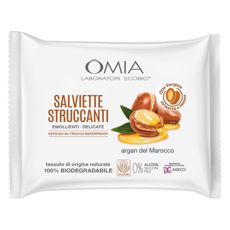 OMIA SALVIETTE STRUCCANTI 20PZ ARGAN DEL MAROCCO