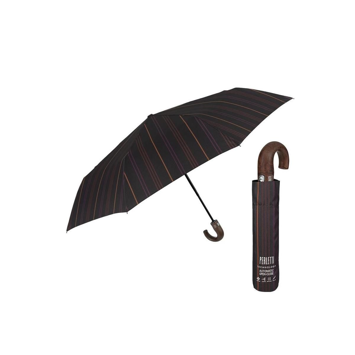 OMBRELLO CORTO AUTOMATICO MANICO CURVO