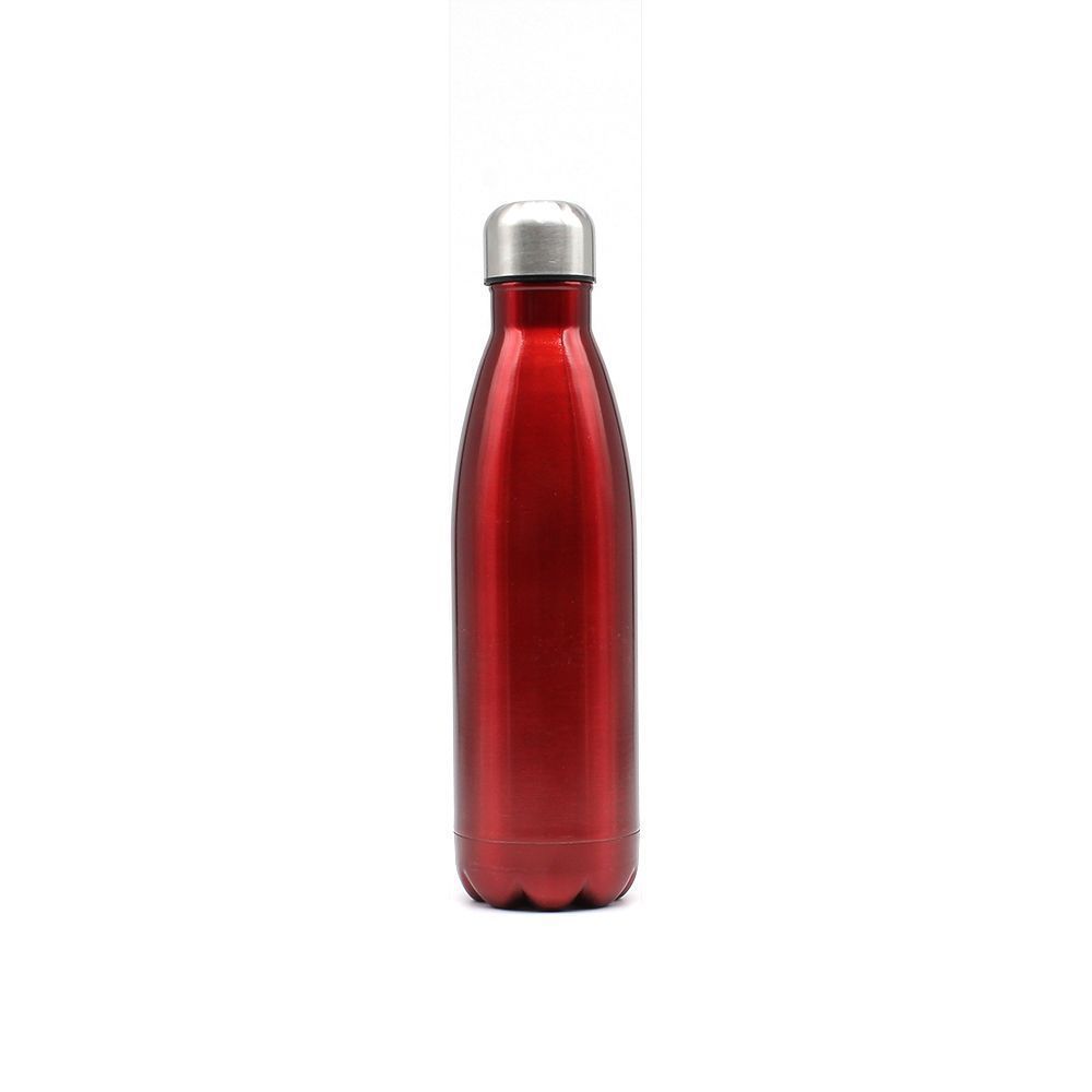 BORRACCIA TERMICA 500ML ACCIAIO COL. ROSSO