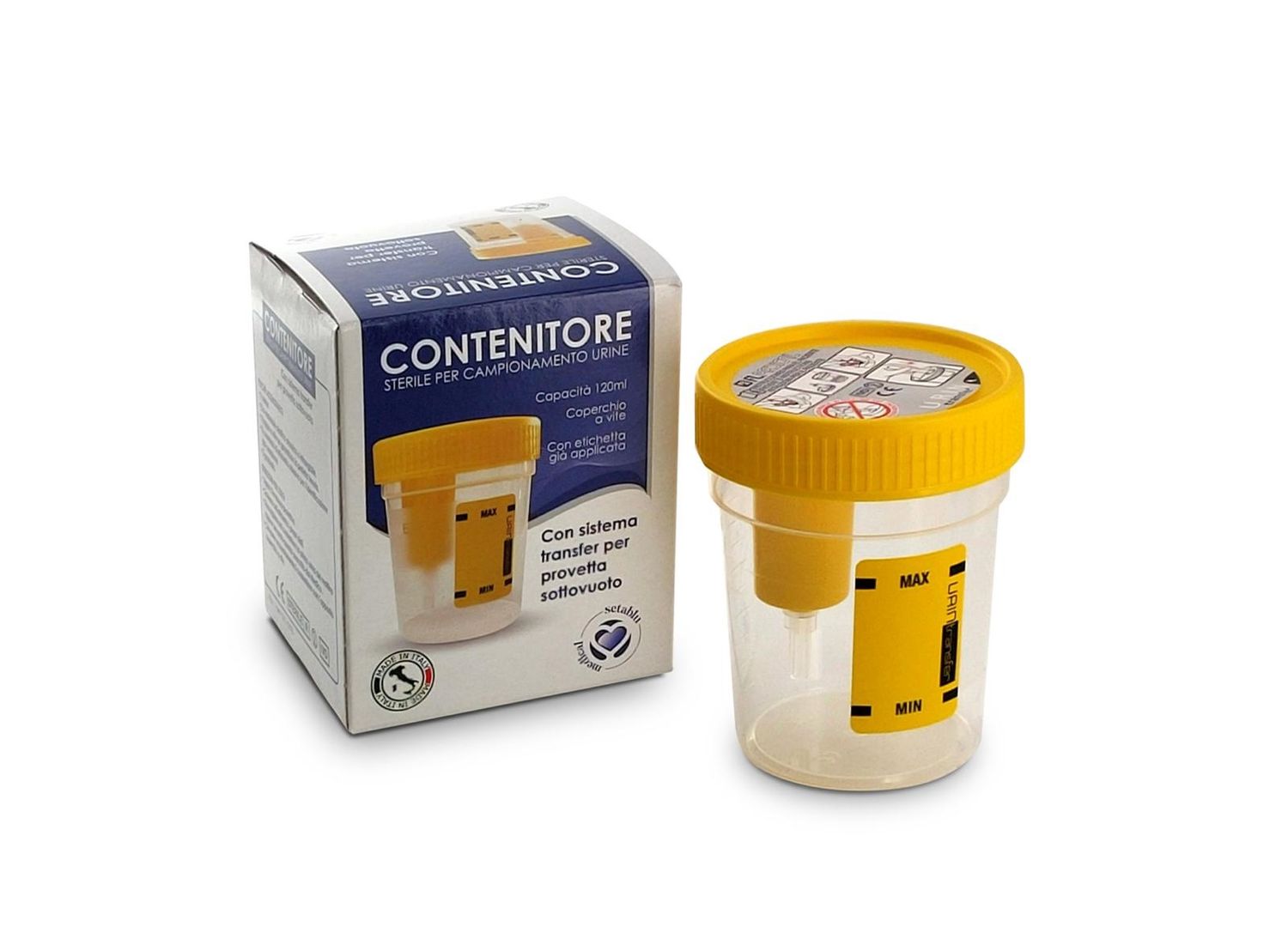 CONTENITORE URINE C/SISTEMA TRANSFER