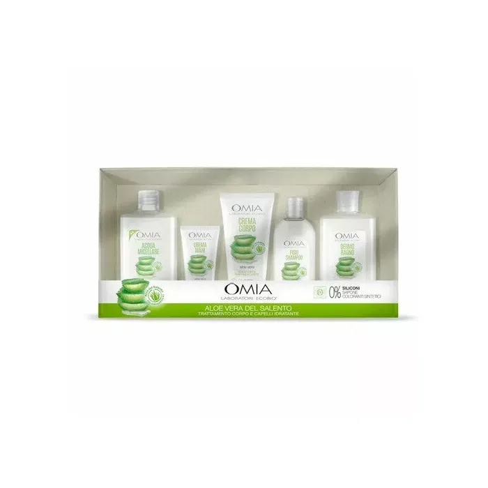 OMIA REGALO ALOE 5PZ BAGNO/SHAMPOO/BALSAMO/CREMAMANI E CORPO