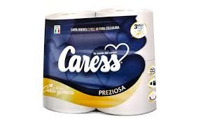 CARESS CARTA IGIENICA PZ.4 PROFUMATA TALCO