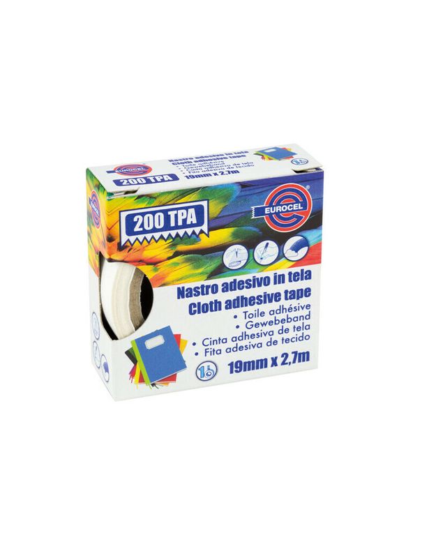 NASTRO ADESIVO TELATO 19MMX2,7MT BIANCO