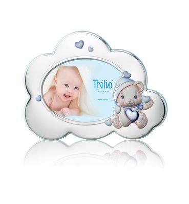 CORNICE PORTAFOTO 10X15 ORSETTO CELESTE