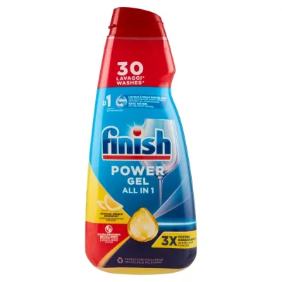 FINISH POWER GEL 600ML LIMONE