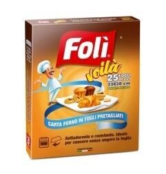 FOLI&#39;CARTAFORNO ROLL FOGLI 25PZ.33X38CM.